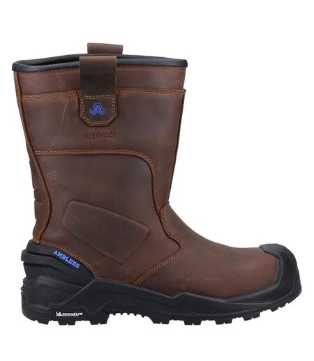 Amblers Mens AS983C Conqueror Rigger Grain Leather Safety Boots (Brown) - UTFS10271