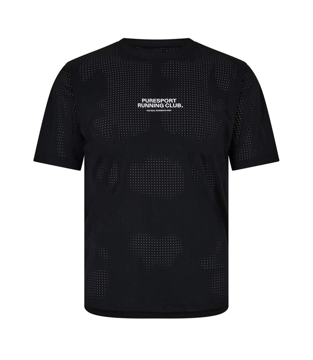 Mens Running Club  T-shirt Black Performance-1