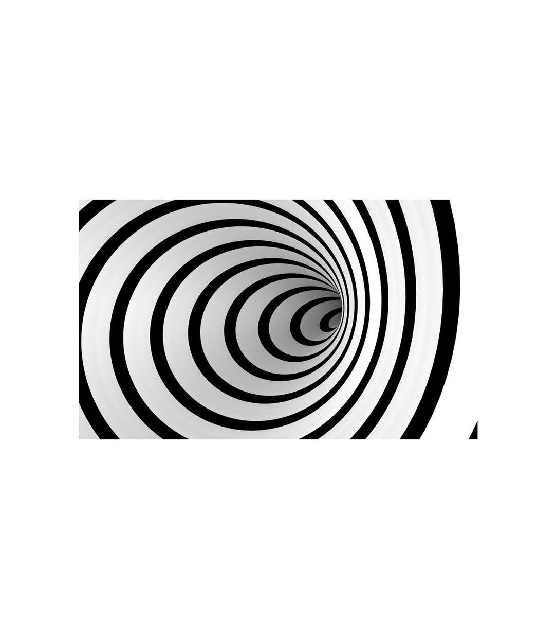 Papier Peint Tunnel 3D Noir & Blanc II 450x270cm-2