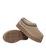 Womens/ladies Wonga Leather Slippers Sand EverAu-4