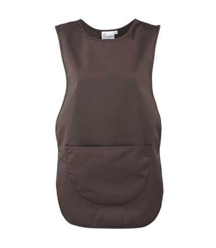 Premier Ladies/Womens Pocket Tabard/Workwear (Pack of 2) (Brown) (XXL)
