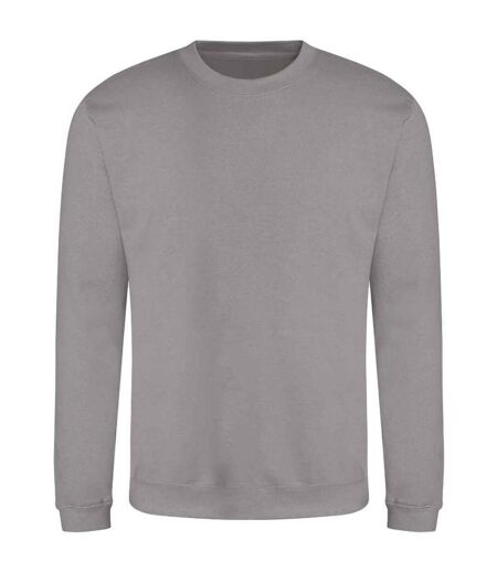 Sweat-shirt à col ras du cou pour hommes gris platine Awdis