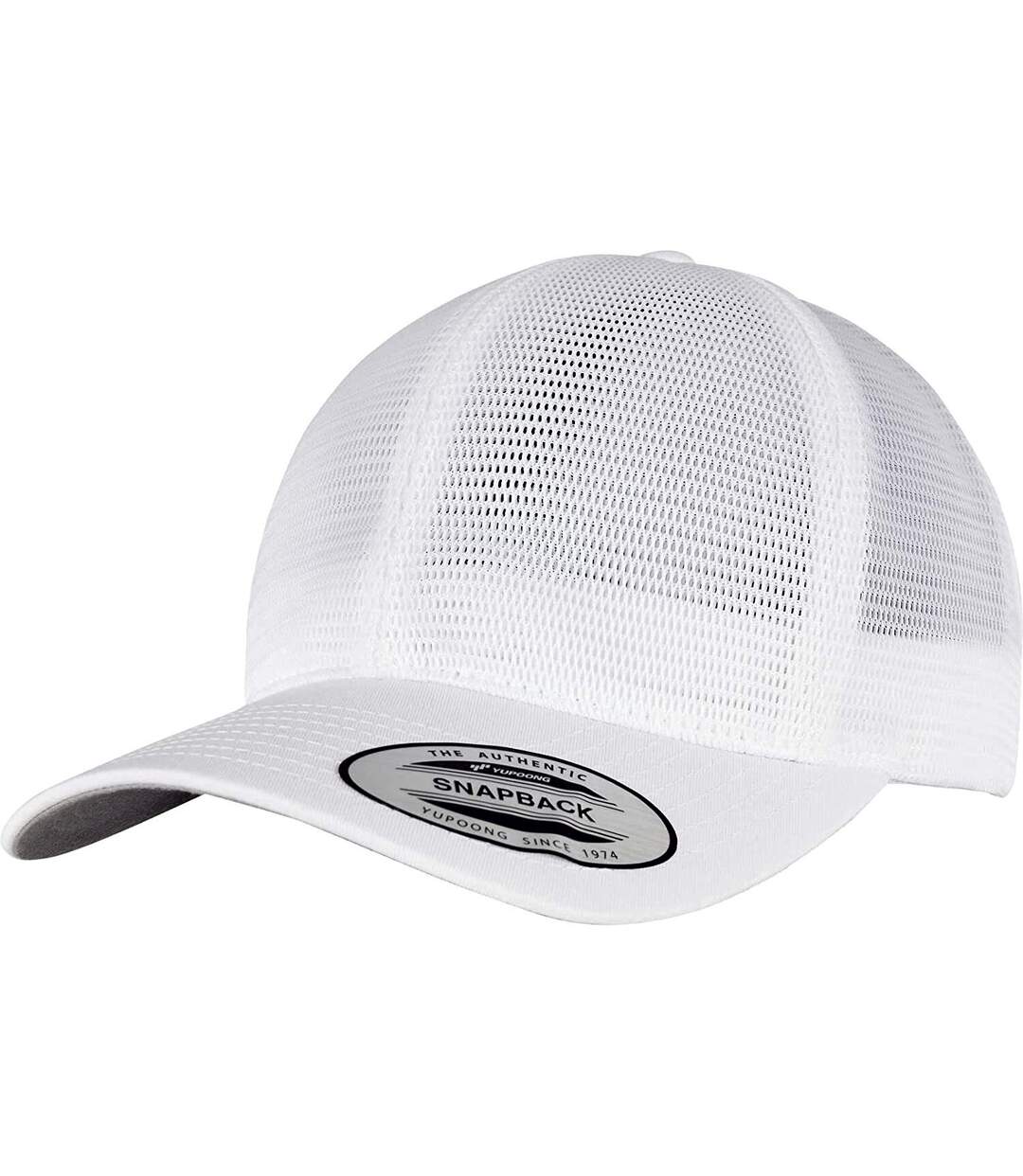 Casquette omnimesh adulte blanc Flexfit-1