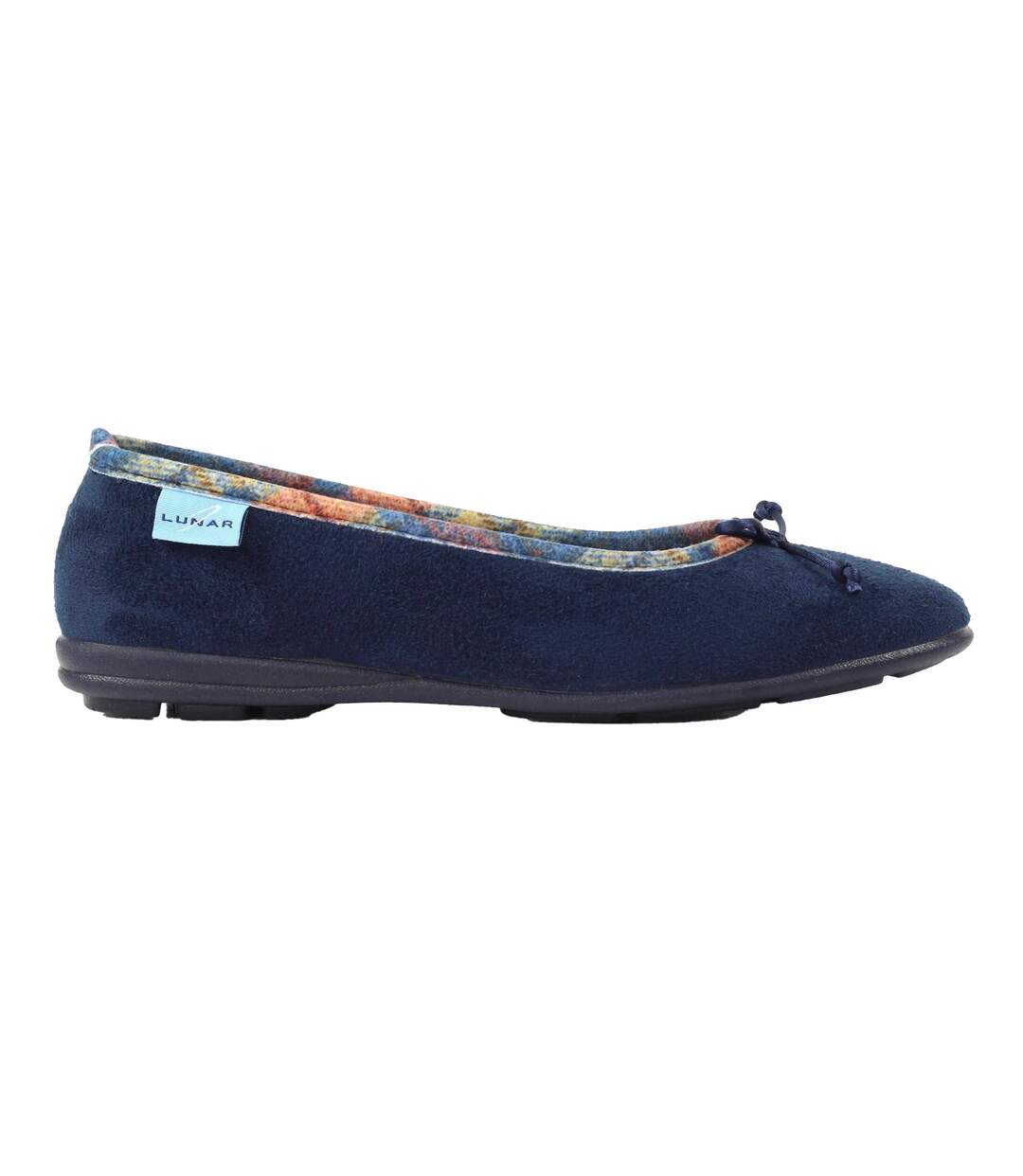 Chaussons Motif/style Nœud Femme Bleu Lunar-4