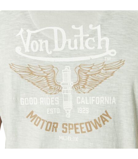 T-shirt homme col V avec traitement et print Speed Vondutch