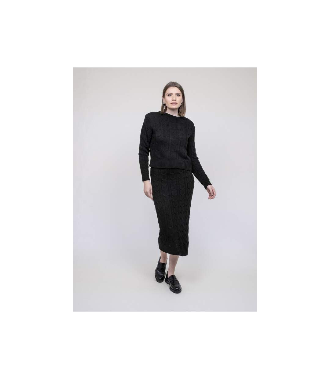 Ensemble en maille pull + jupe XALABA - Dona X Lisa-1