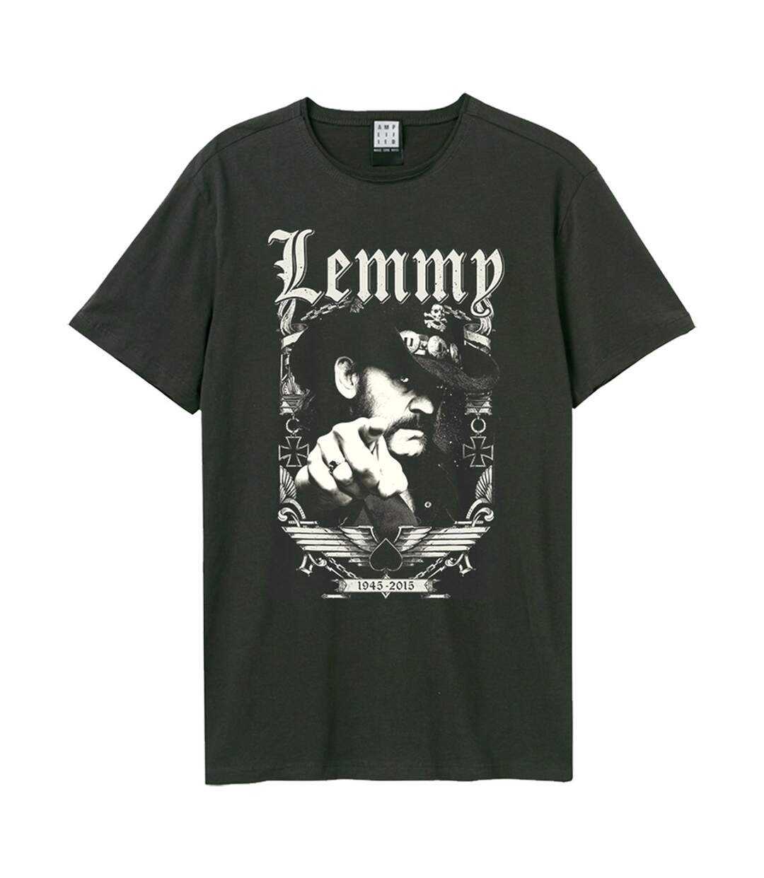 T-shirt adulte charbon Amplified-1