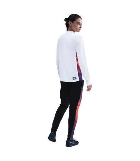 Womens/ladies Track Colour Block Tapered Jogging Bottoms Black Nike