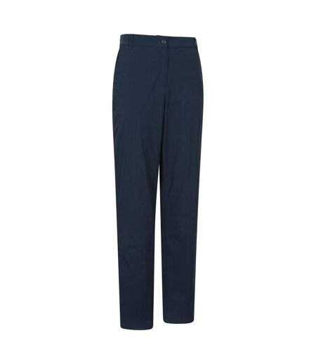 Womens/ladies Delta Fleece Lined Short Winter Trousers Navy Mountain Warehouse