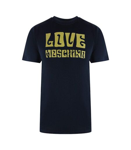 T-shirt Groovy Homme Bleu Marine Foncé Love Moschino