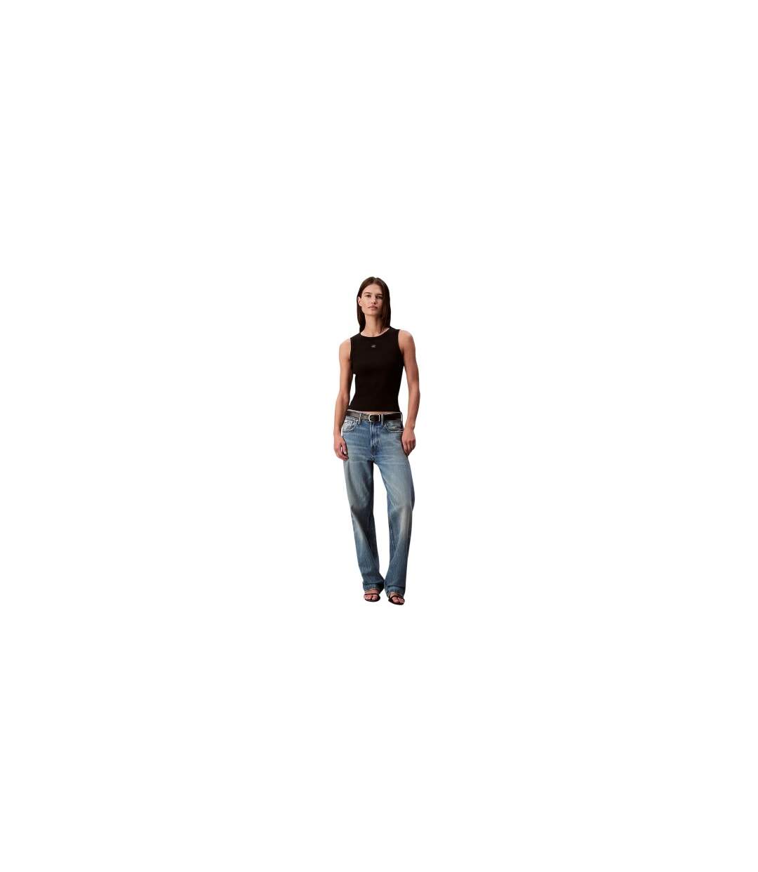 Débardeur Motif/style Uni Femme Noir Calvin Klein-1