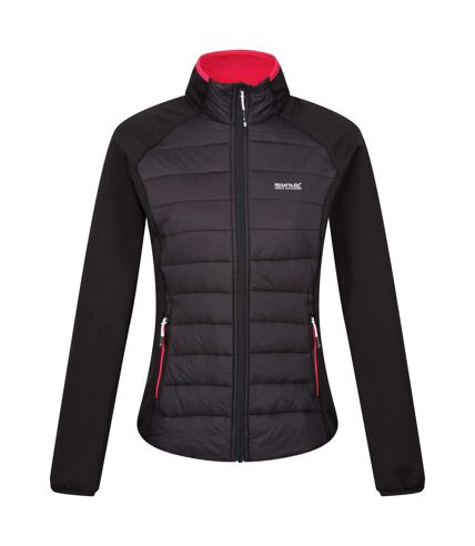 Veste hybride clumber femme noir / rose fluo Regatta