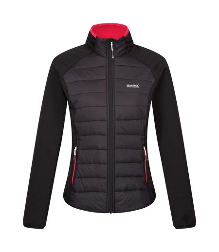 Veste hybride clumber femme noir / rose fluo Regatta