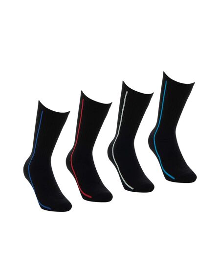 Lot de 4 paires de chaussettes de sport mi-hautes