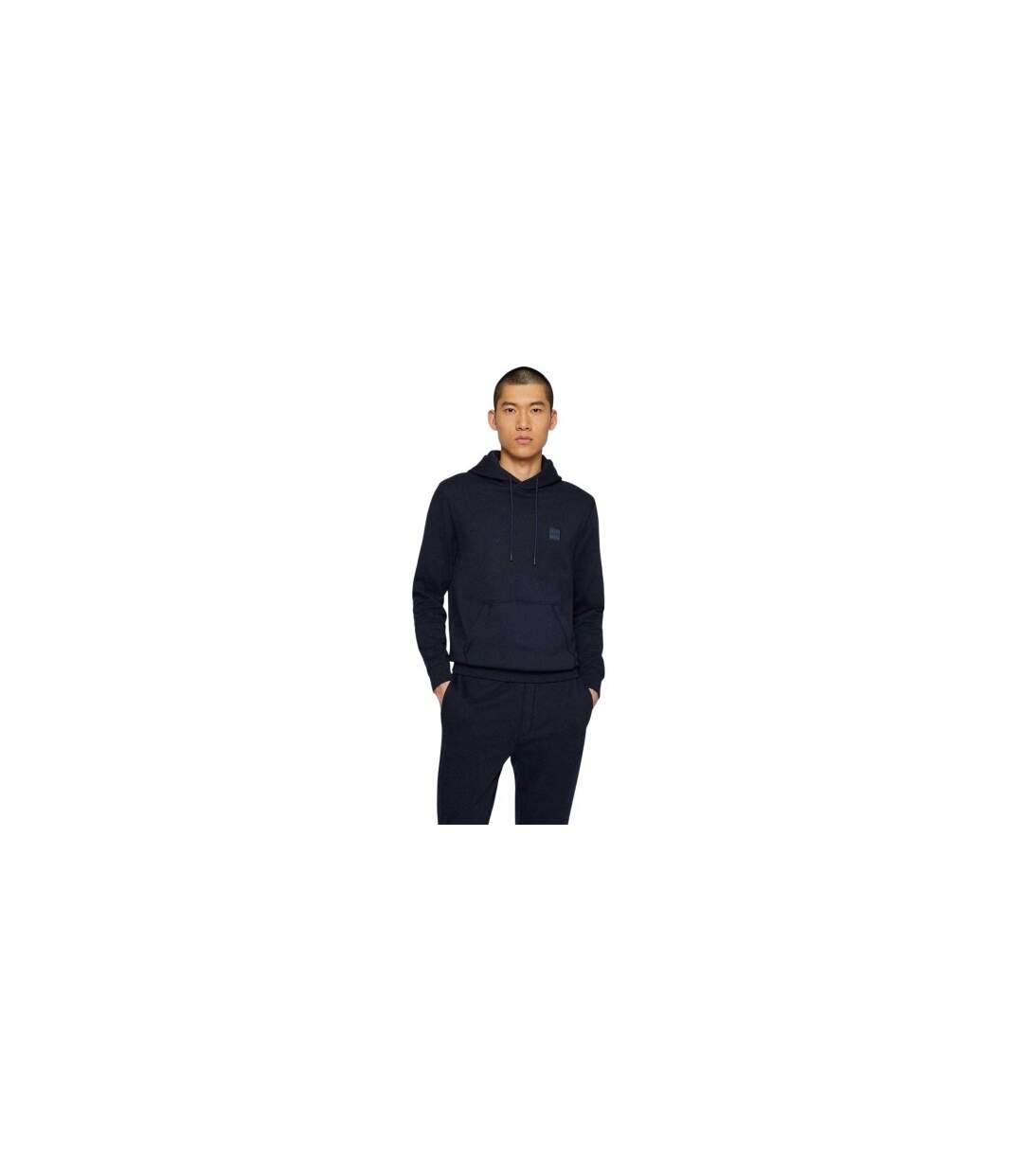 Mens Wetalk Pullover Hoodie Navy Boss-1