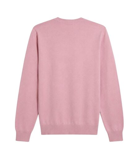 Mens Mullen Crew Neck Relaxed Fit Sweatshirt Pink Farah