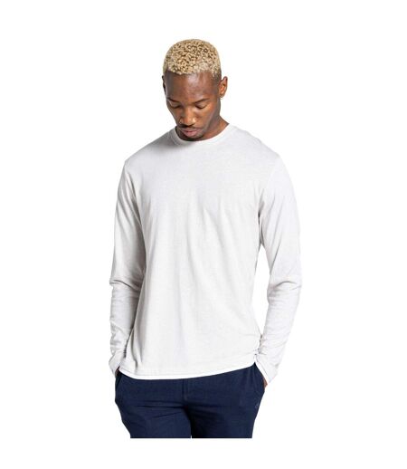 Craghoppers Mens Coulter NosiBotanical Long-Sleeved T-Shirt (Silver Cloud) - UTCG1720