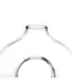 Vase Design en Verre Circle 25cm Transparent-2