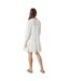 Robe Courte Motif/style Brodé Femme Blanc Cassé Velvet By Graham & Spencer-2