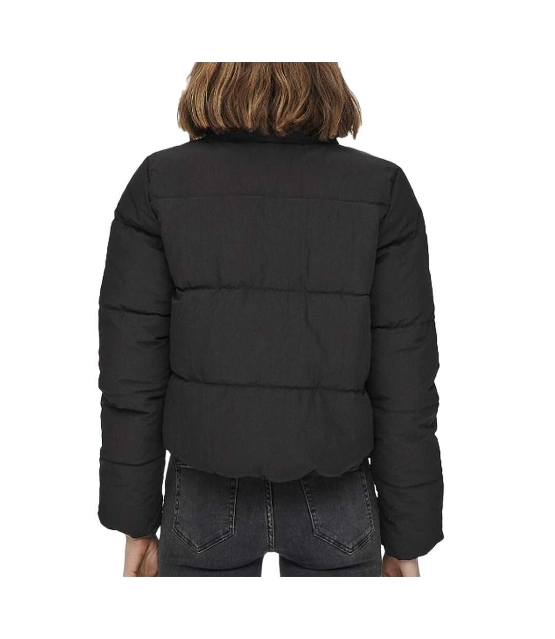 Doudoune noire femme only dolly puffer-2