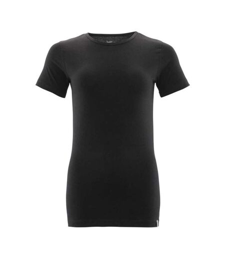 Womens/ladies Crossover T-shirt Deep Black Mascot