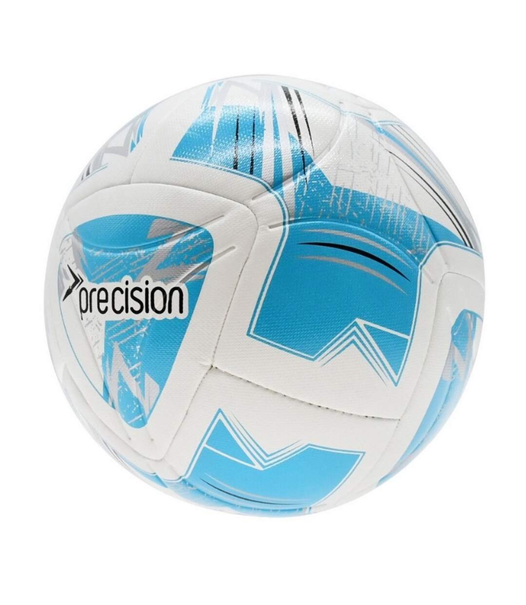 Ballon de foot rotario fifa taille 5 blanc / cyan / noir / argenté Precision-3