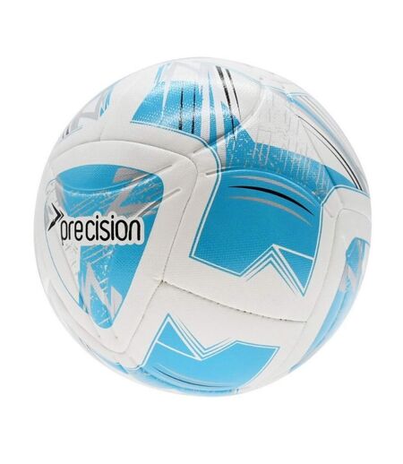 Ballon de foot rotario fifa taille 5 blanc / cyan / noir / argenté Precision