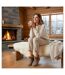 OZABI Pantoufles Femme Hiver Scandinave, Montantes Cheville, Semelle Crantée-5