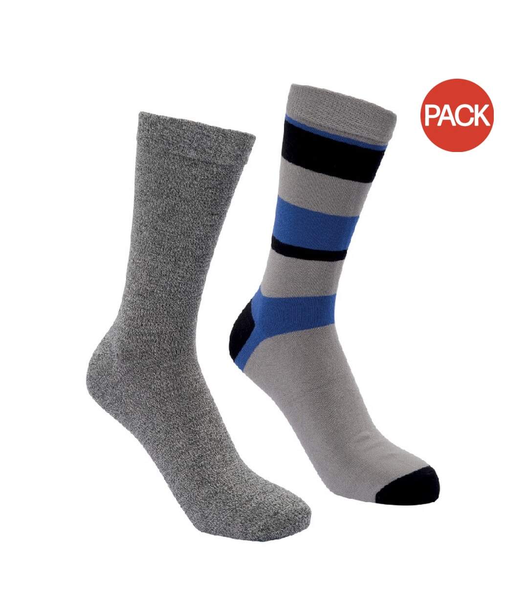 Chaussettes Cinque Adulte Noir Gris Bleu Marine Trespass-1