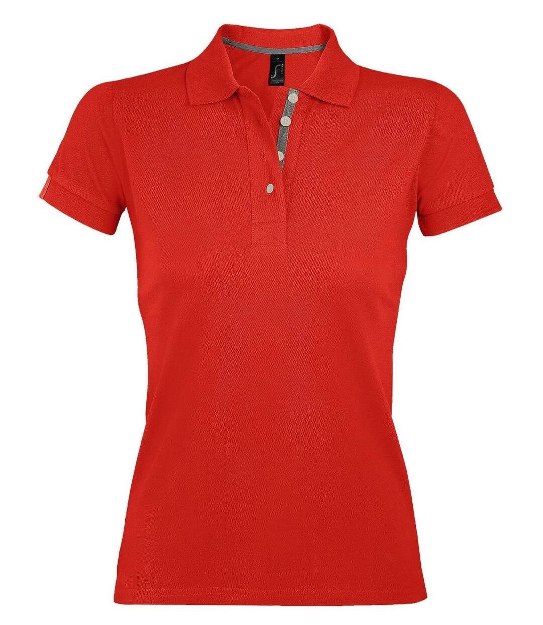 Polo manches courtes - Femme - 00575 - rouge-1