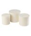 Lot de 3 Boîtes de Rangement Rondes Vaughn 27cm Blanc-1