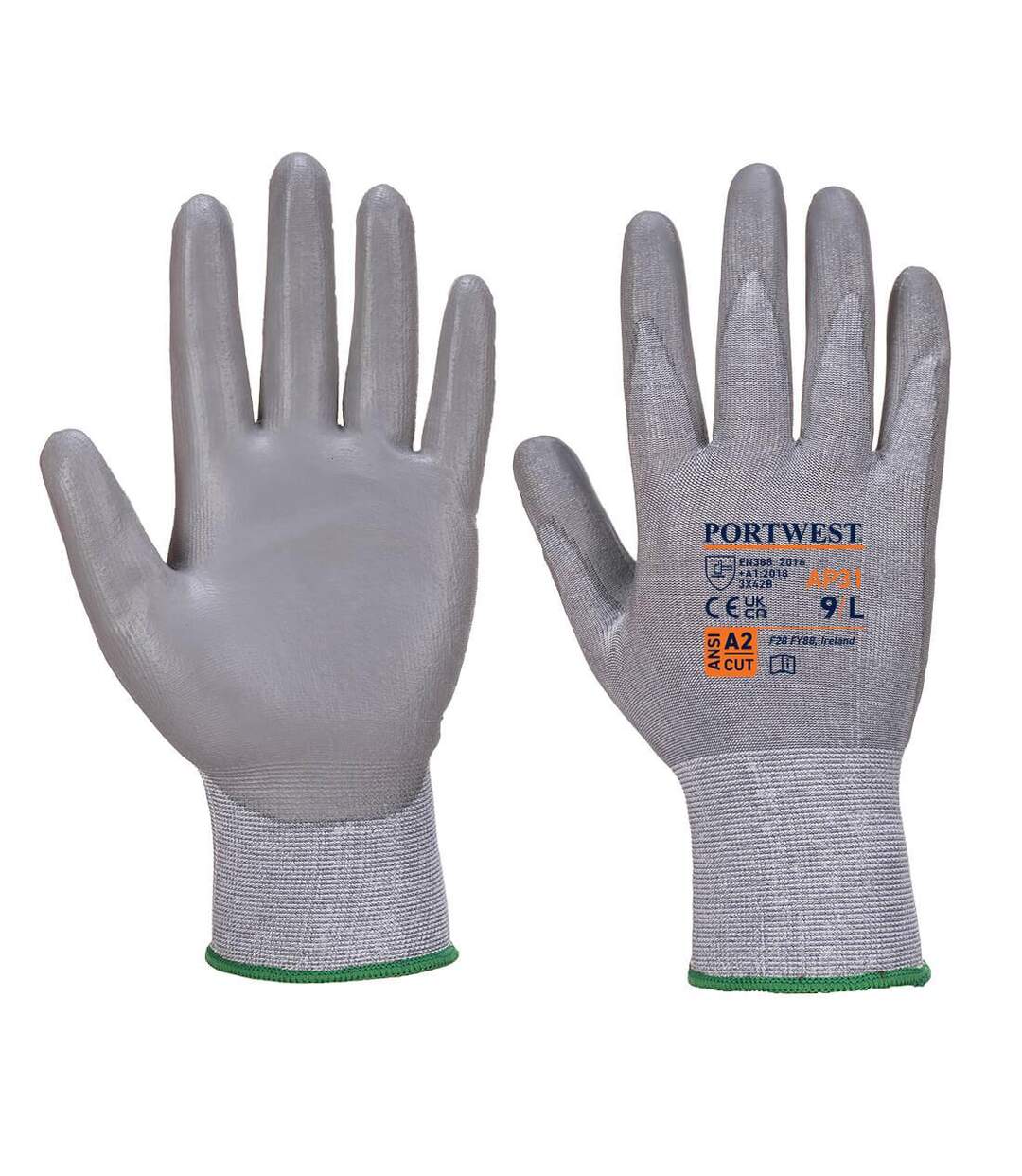 Unisex adult ap31 senti lite cut resistant glove m black/grey Portwest-1