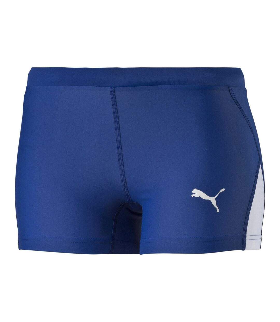 Womens/ladies Tight Shorts Blue Puma-1