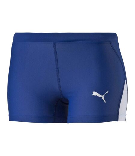 Womens/ladies Tight Shorts Blue Puma