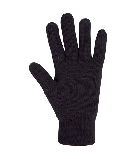 Womens/ladies thinsulate knitted winter gloves one size black Mountain Warehouse