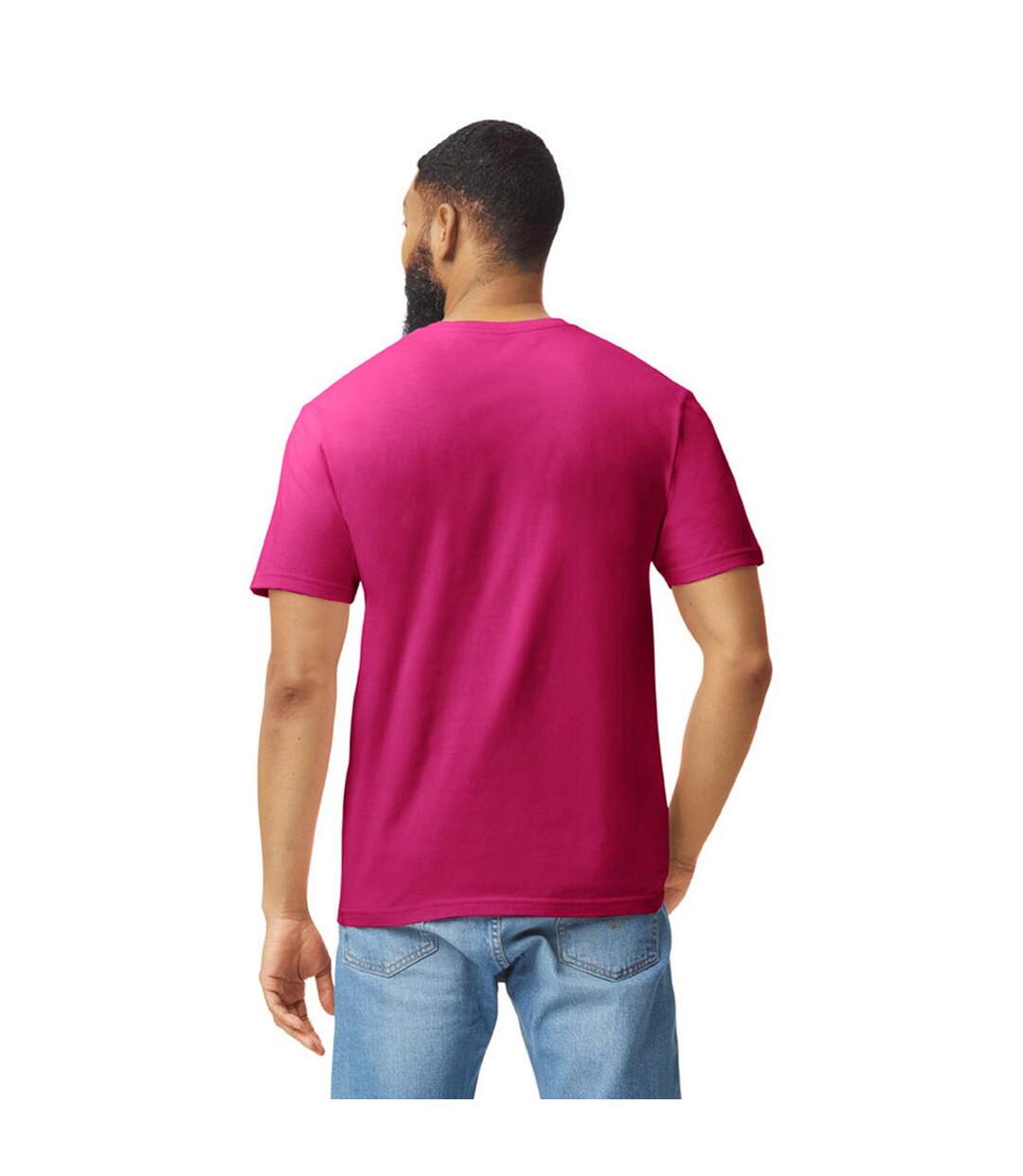 T-shirt Motif/style Uni Softstyle Adulte Rouge Foncé Gildan-3
