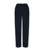 Womens/ladies washed trousers washed navy Spasso-2