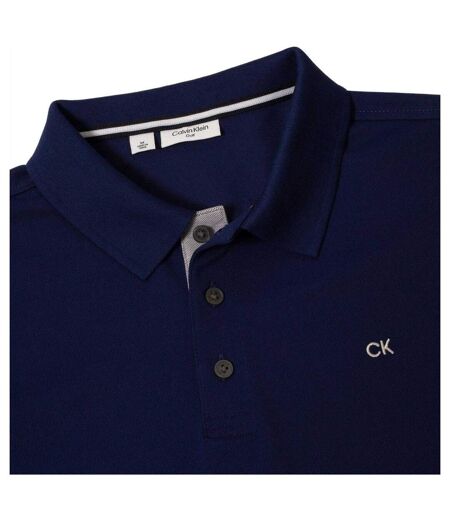 Polo Manches Courtes Motif/style Brodé Homme Bleu Marine Foncé Calvin Klein