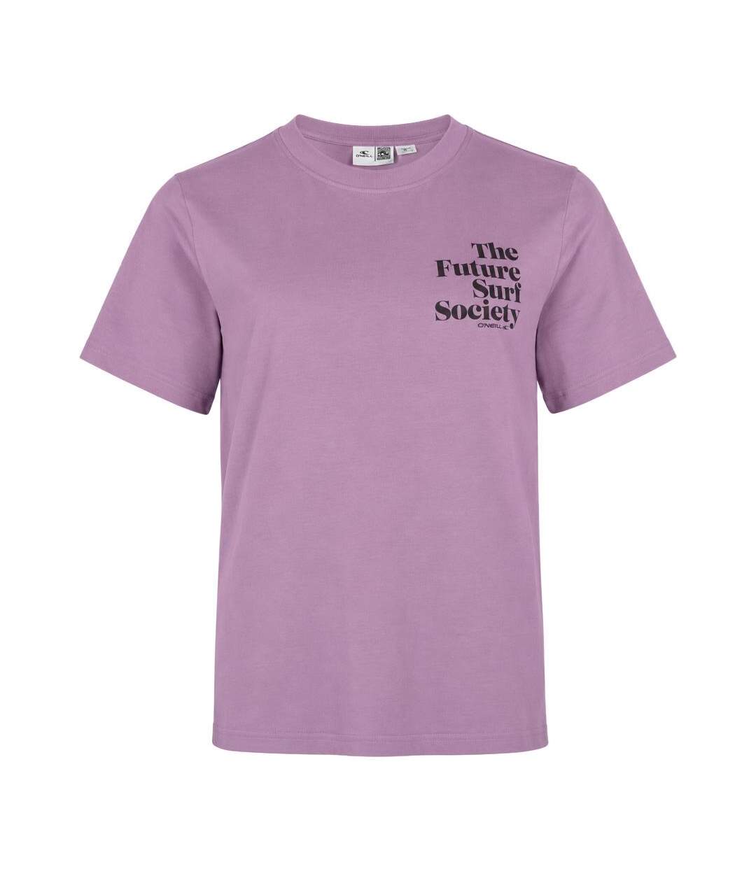 T-Shirt violet femme o'neill future surf-1