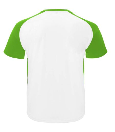 T-shirt Bugatti Adulte Blanc Vert Fougère Roly Sport