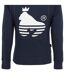 Mens Sig Hells Cotton Hoodie Navy Money-4