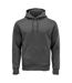 Sweat À Capuche Motif/style Uni Customised Homme Gris Pierre Mascot-1