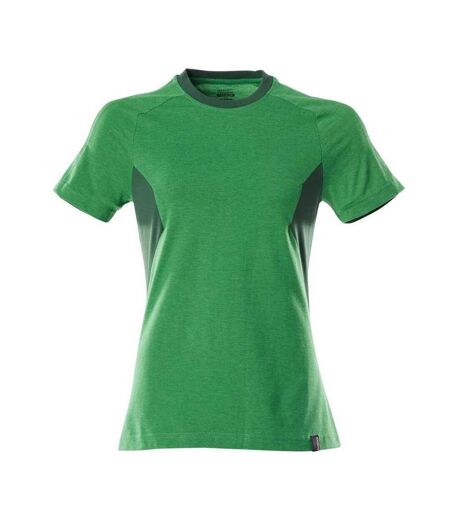 Womens/ladies Accelerate T-shirt Grass Green Green Mascot