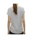 T-Shirt rayure blanc femme vero moda brianna 10291353-2