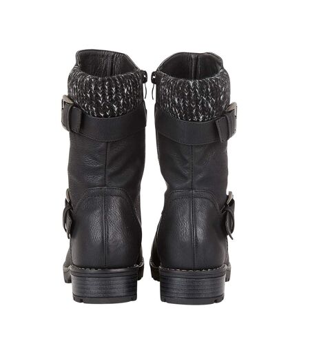 Bottes De Motard Jemima Femme Noir Lotus Shoes