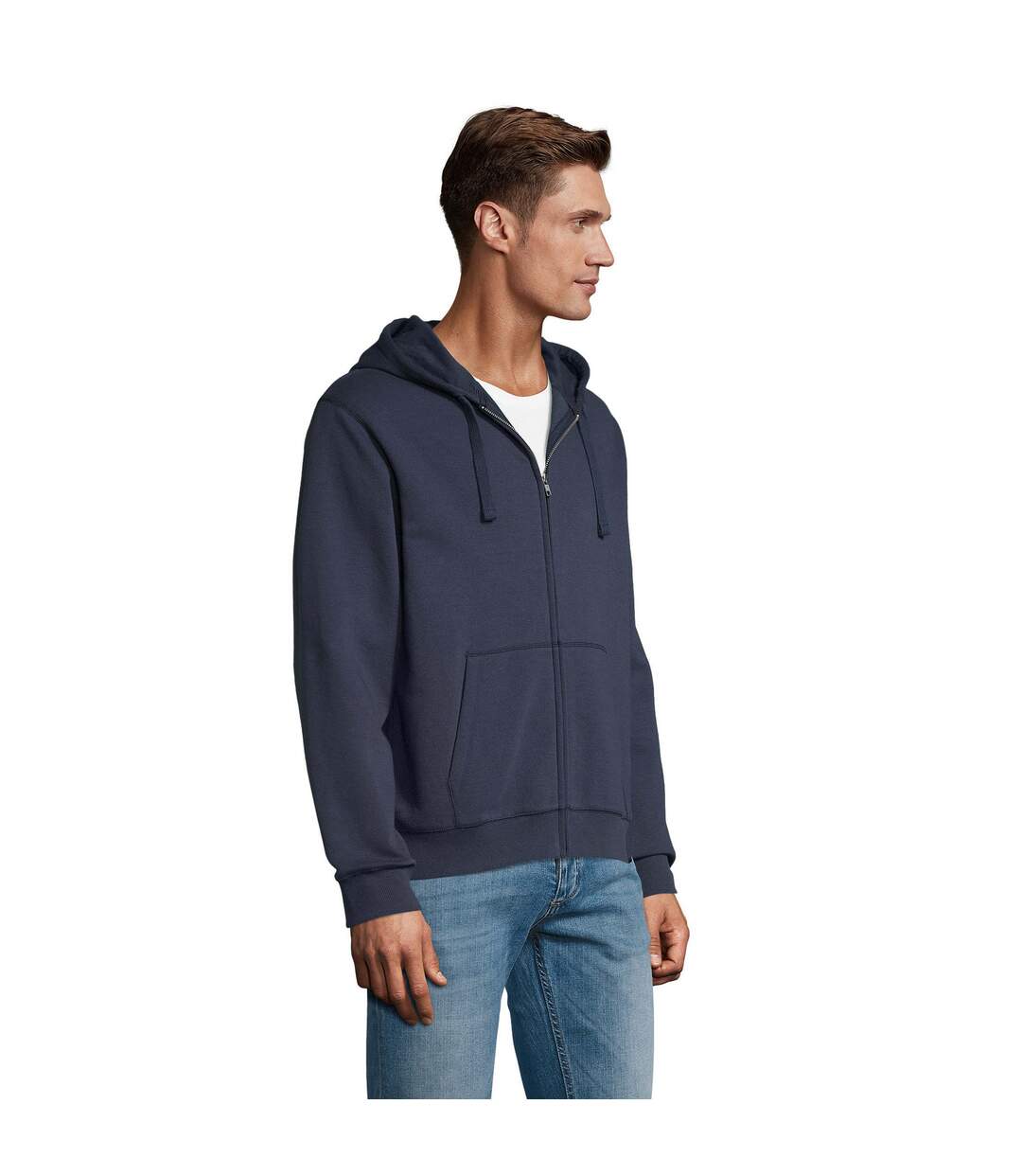 Veste À Capuche Spike Homme Bleu Marine Français SOLS-3