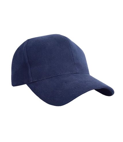 Result Pro Style Heavy Brushed Cotton Baseball Cap (Pack of 2) (Navy Blue)