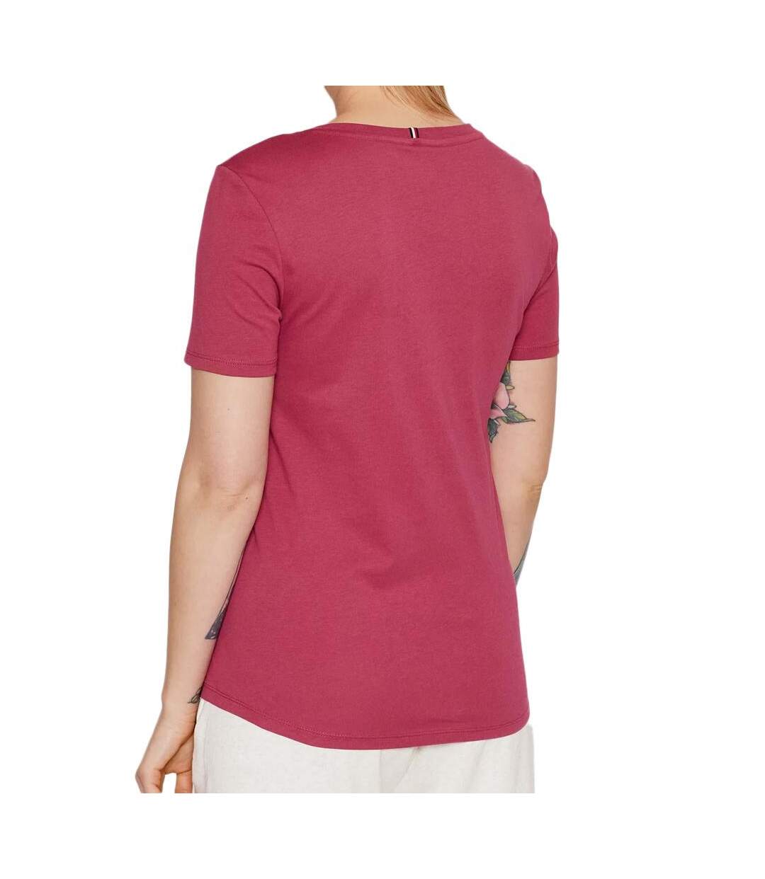 T-shirt Bordeaux Femme Tommy Hilfiger Graphic - M