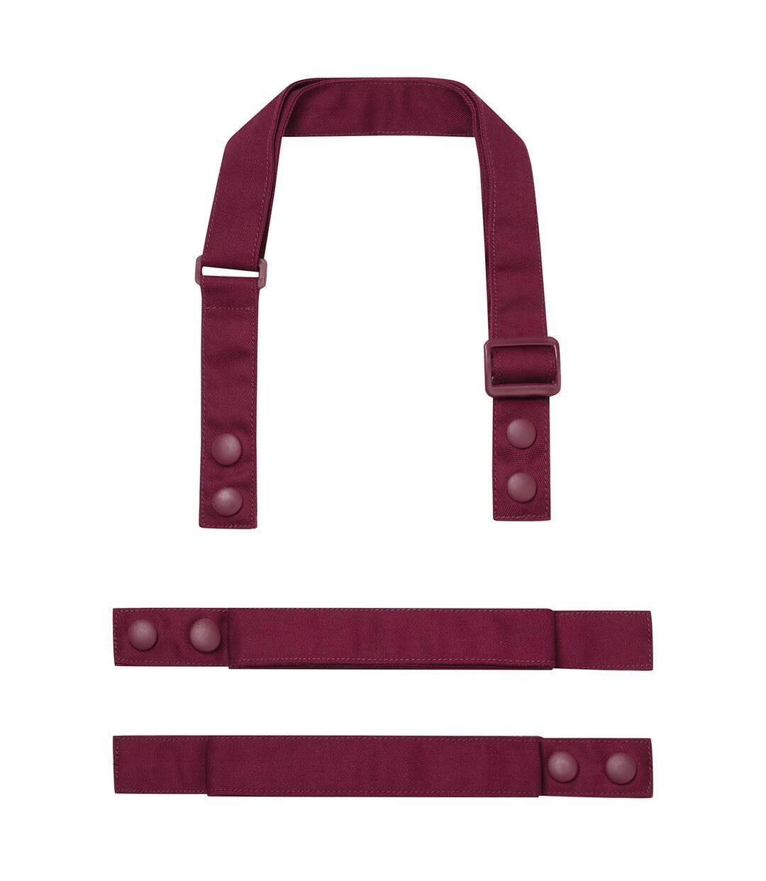 Swap & pop customizable apron straps one size burgundy Premier-1