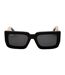 Unisex Adult Boston Sunglasses One Size Black Gold Dark Grey Off White-1